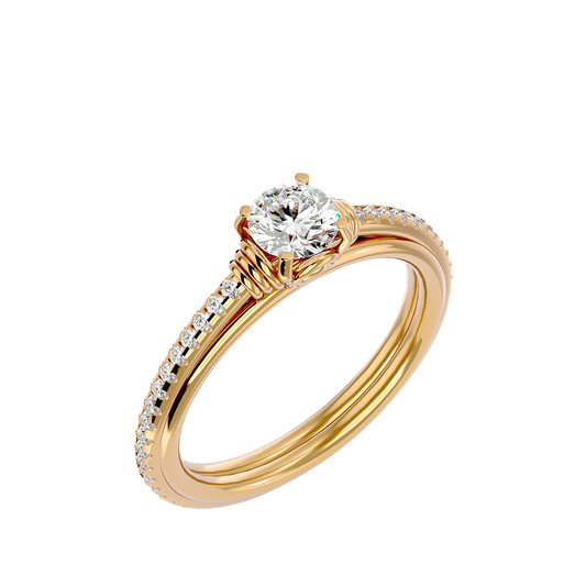Autumn Solitaire Ring